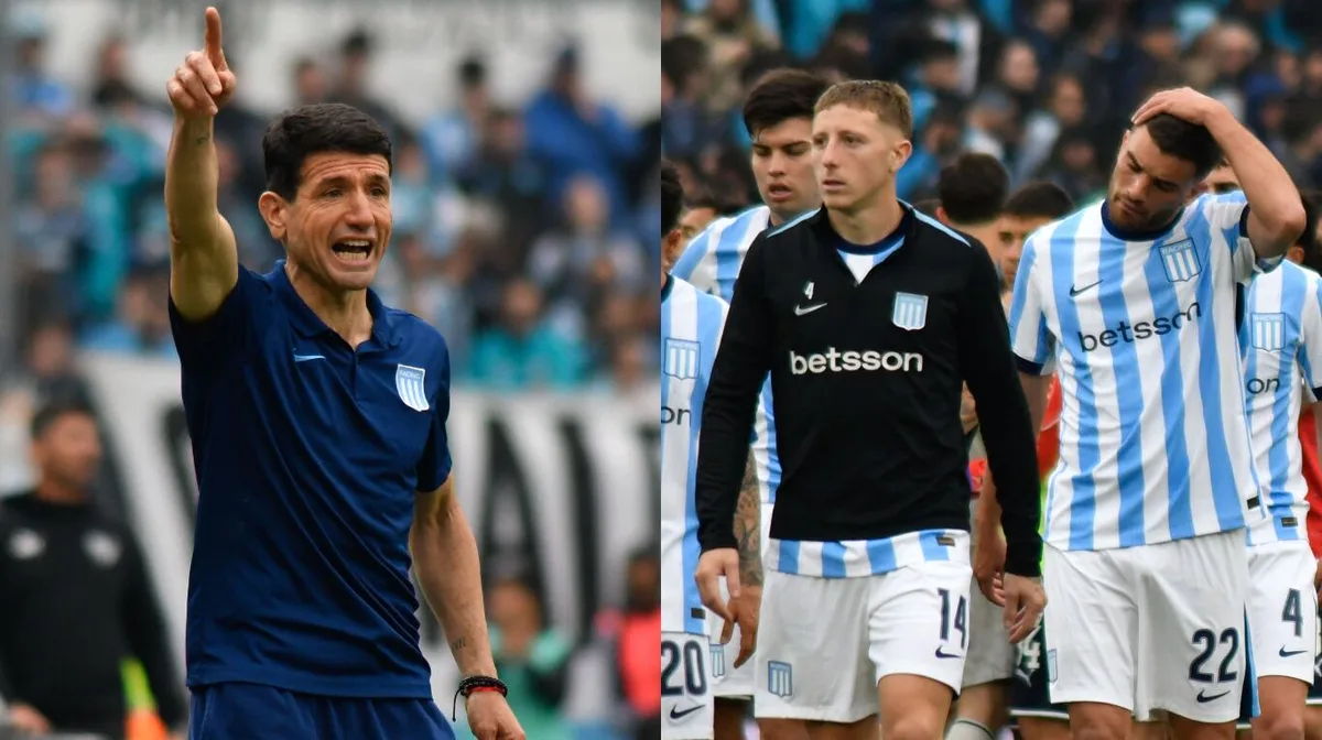 “No se les puede decir nada a los jugadores”: el respaldo del DT de Racing a sus dirigidos tras el empate ante Independiente