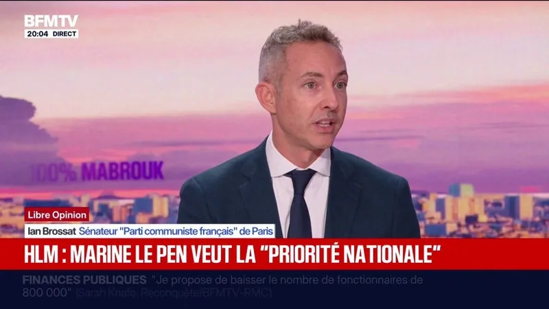 "Priorité nationale" pour le logement plaidée par le RN: "Il y a une obsession à classer les gens", estime Ian Brossat (PCF)