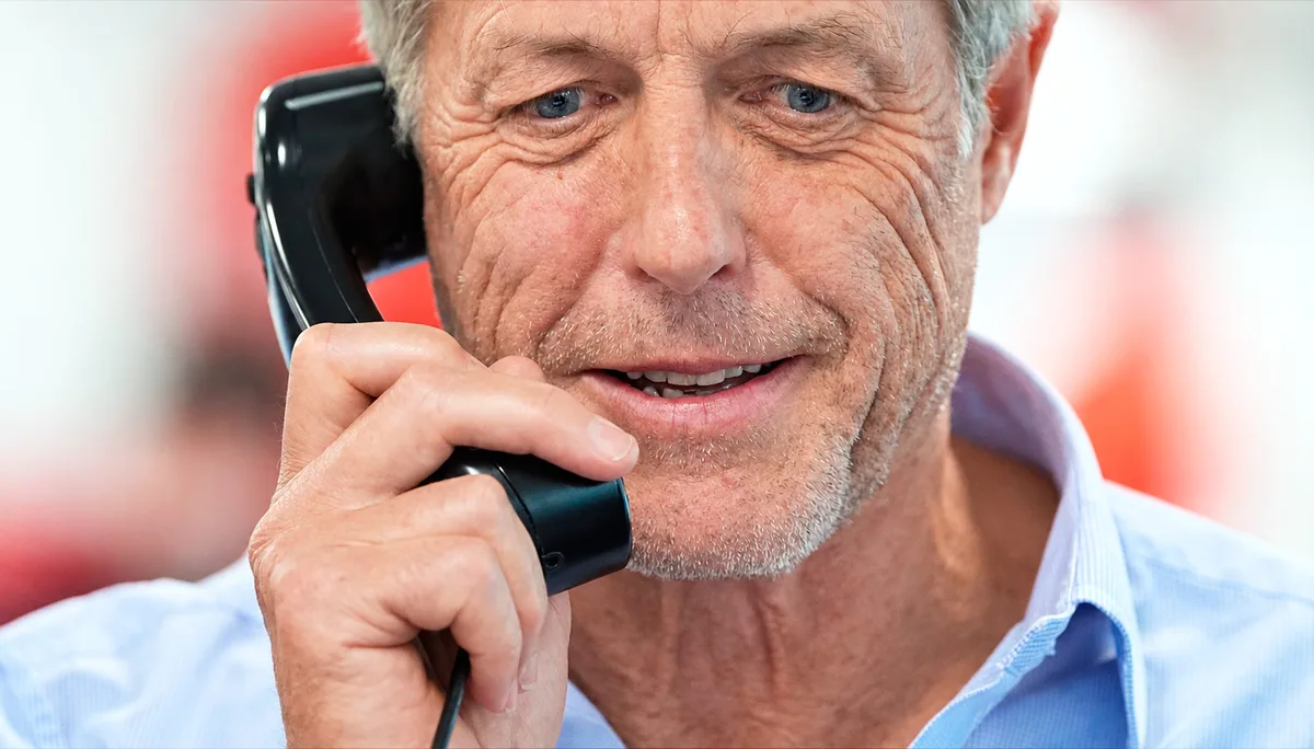 El actor Hugh Grant confiesa que se inventó una identidad falsa: "Si bebía una o dos copas, escribía correos como James y al despedirme firmaba como Hugh"