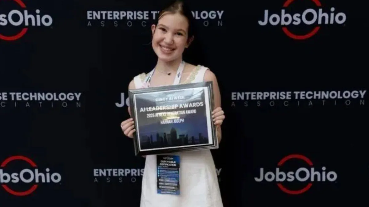 Ohio student pitched nonprofit helping seniors use technology, wins AI leadership award