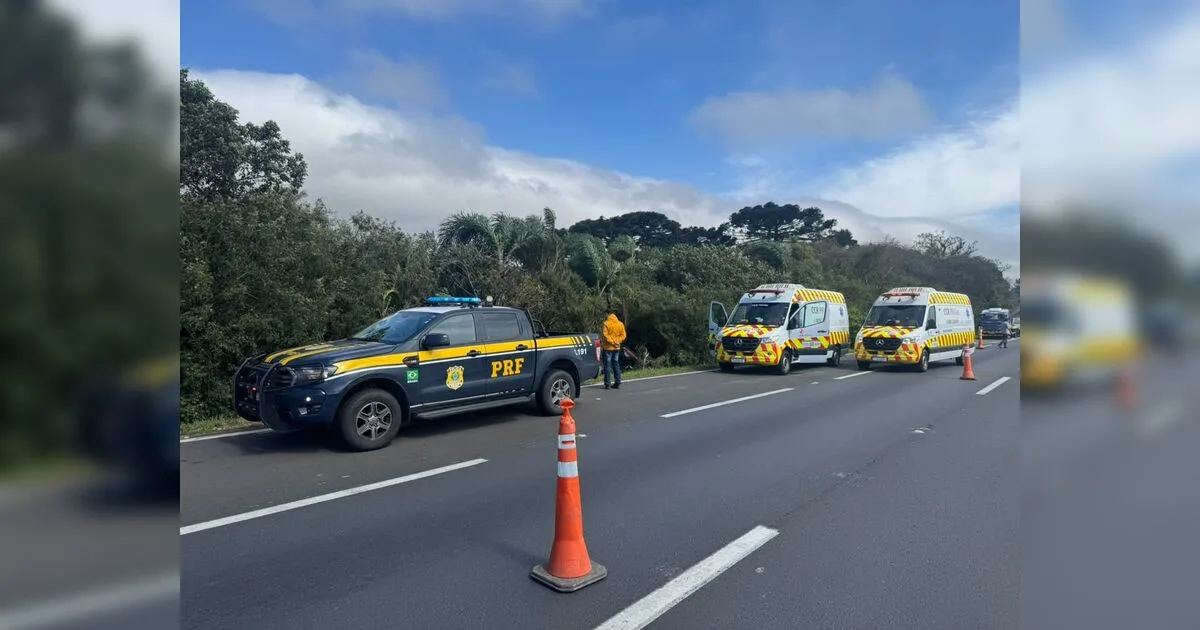Acidente grave deixa um morto e outro ferido na BR-376 no Paraná
