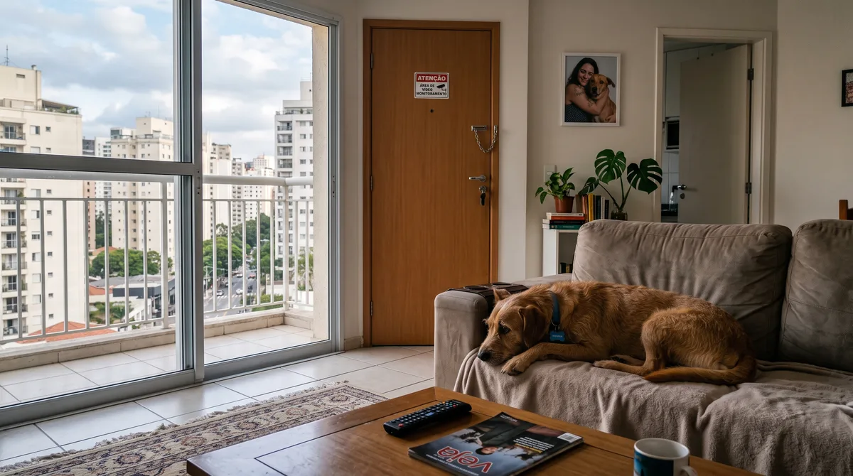 Dona sai para trabalhar, cachorro chora o dia inteiro no apartamento e condomínio aplica multa de R$ 800 após vizinhos provarem que o barulho fere a lei