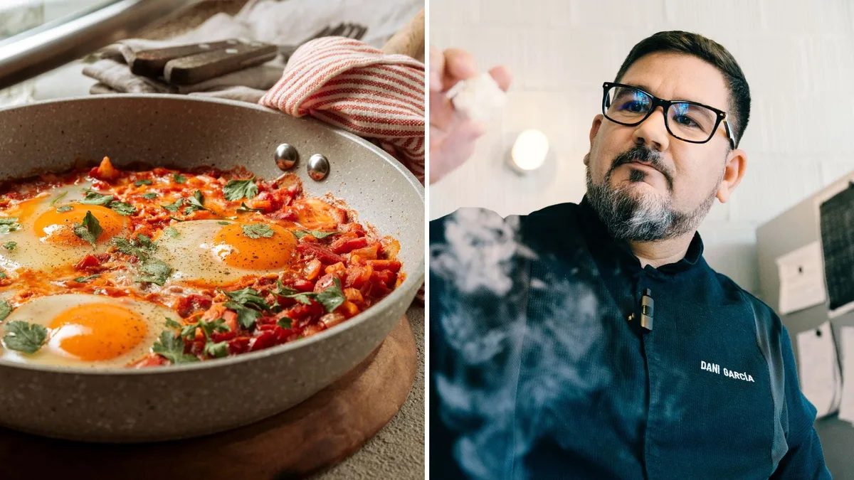 Dani García, chef español: “Estos huevos a la flamenca me los hacía mi madre con lo que tenía en la nevera y tenía lista la cena en 3 minutos”