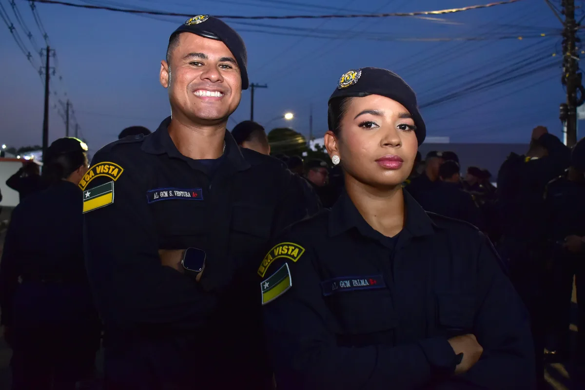 Juntos na vida e nos estudos, casal conquista formação na Guarda Municipal de Boa Vista