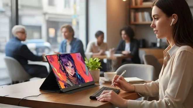 Setup portátil: monitor ultrafino AOC 16T20E2 desembarca no Brasil por R$ 699