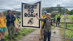 Mass trespass staged in PM Andy Burnham's constituency