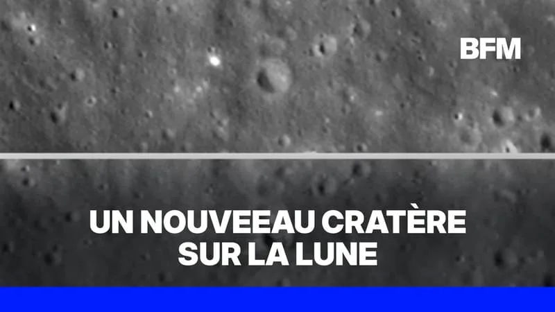 Les images du cratère formé par l'étage supérieur de la fusée SpaceX qui s'est écrasé sur la Lune