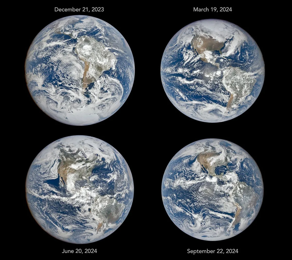 Imagens da Nasa mostram como a Terra 'muda de posição' ao longo das estações