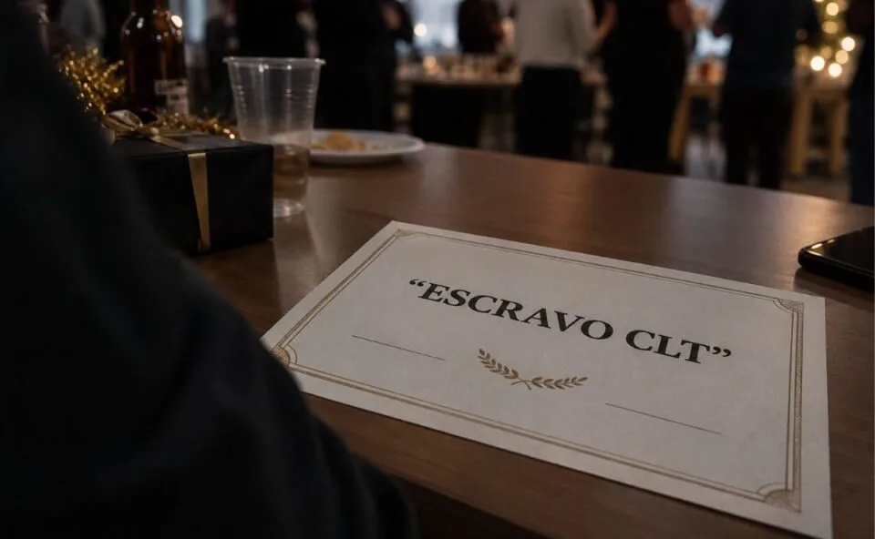 Trabalhador que recebeu certificado de “escravo CLT” em festa da empresa será indenizado em R$ 15 mil