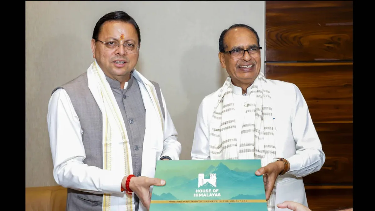 Uttarakhand CM Dhami meets Union minister Chouhan to seek approval for rural road expansion