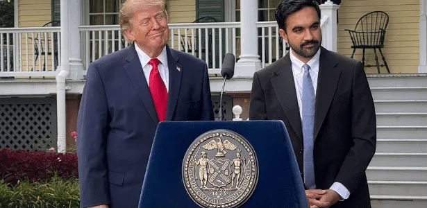 'Tem potencial': Trump elogia Mamdani após encontro com o prefeito de NY