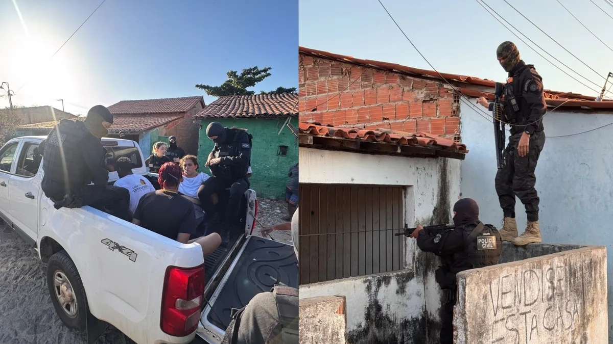 Dez suspeitos de envolvimento com o tráfico de drogas são alvos de operação no litoral do Piauí