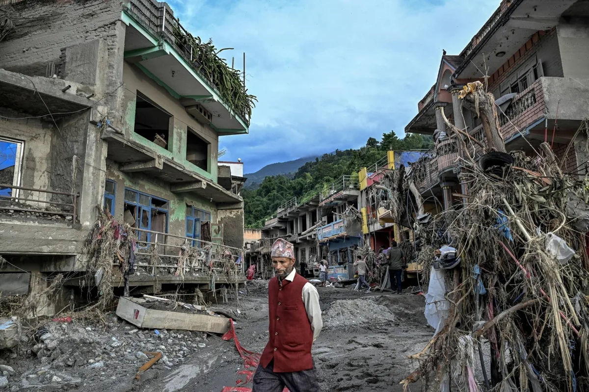 Number of missing in deadly Nepal and China floods jumps past 2,400