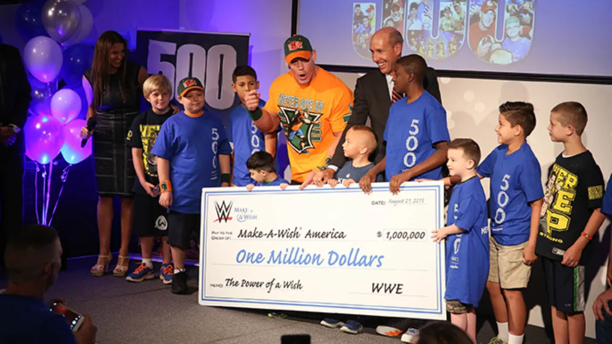 John Cena granted 650 wishes to critically ill children, setting world record