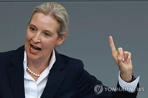 '지지율 1위' 독일 극우당 대표 "집권하면 유로존·솅겐협정 탈퇴"