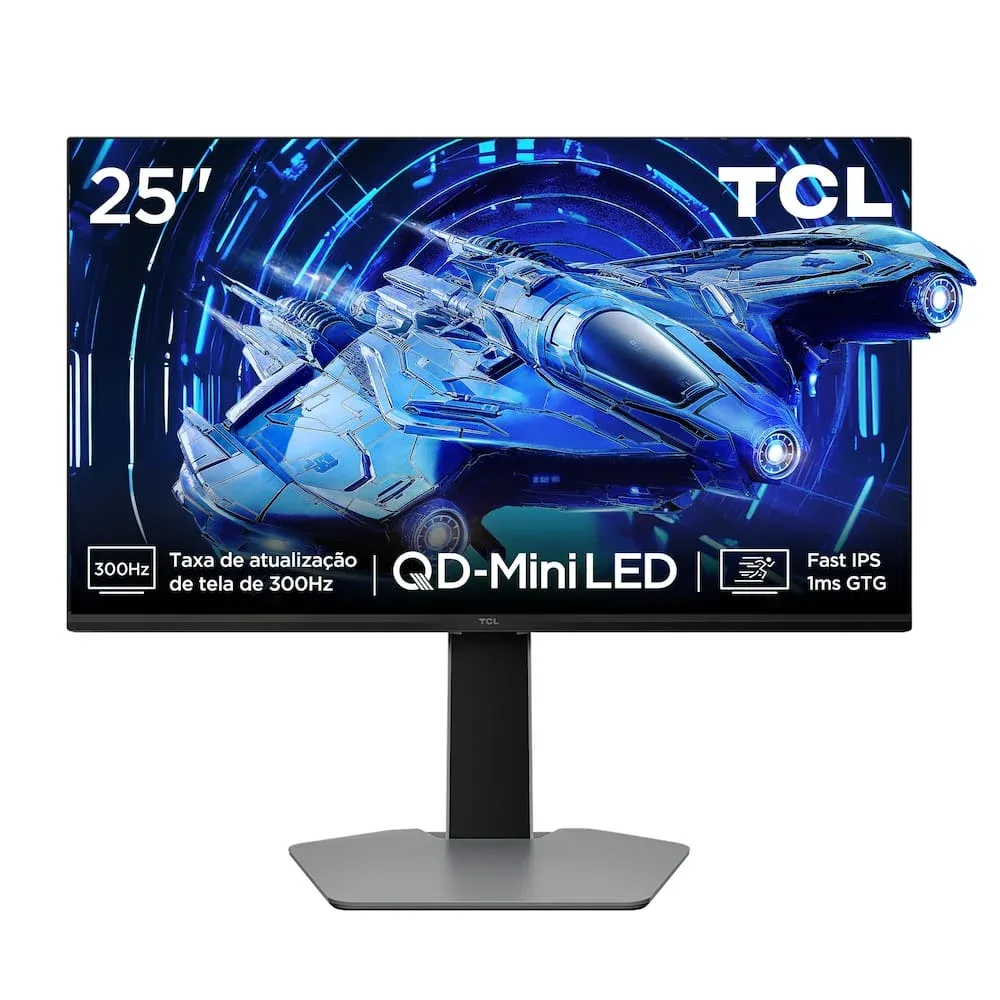 Monitor gamer TCL 300 Hz e QD-Mini LED em até 15x sem juros no Mercado Livre