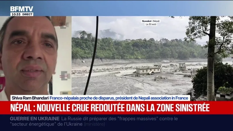 Crue au Népal: "C'est une panique totale pour l'instant", confie Shiva Ram Bhandari, Franco-népalais proche de disparus
