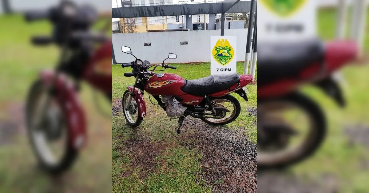 PM prende homem com moto furtada horas após crime em Arapongas