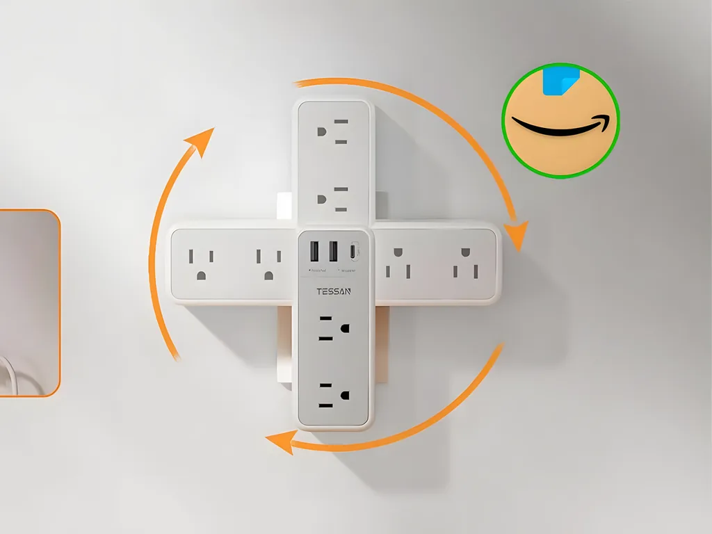 Este multicontacto de pared protege tus electrónicos y no ocupa espacio. Tiene descuento en Amazon
