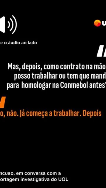 Mancuso, em conversa com a reportagem investigativa do UOL