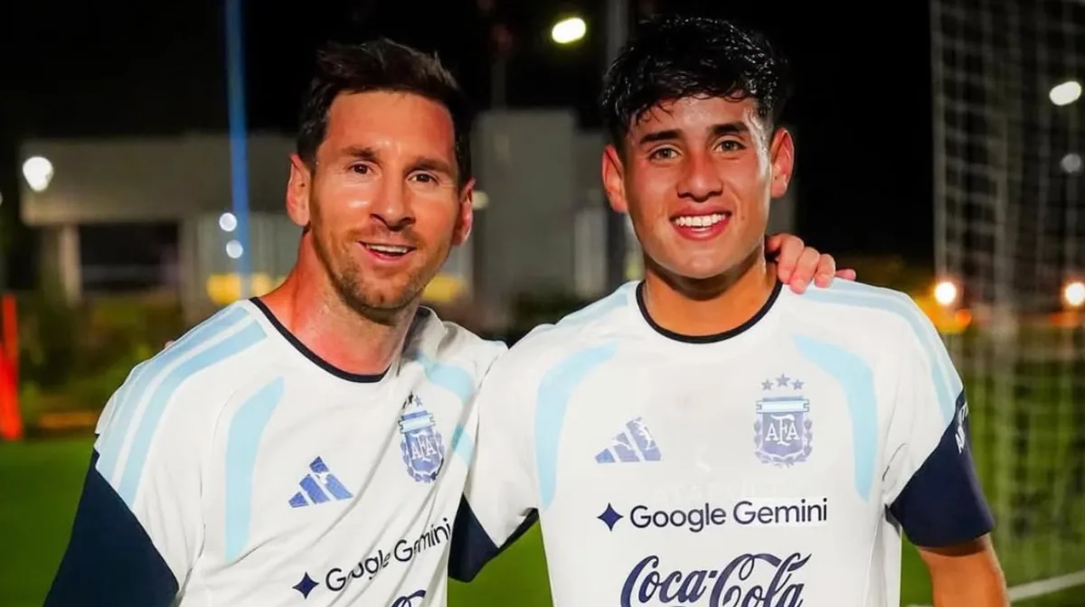 La reacción de Tomás Aranda tras ser elegido por Messi entre las grandes promesas del fútbol mundial: “Sos un referente para mí”