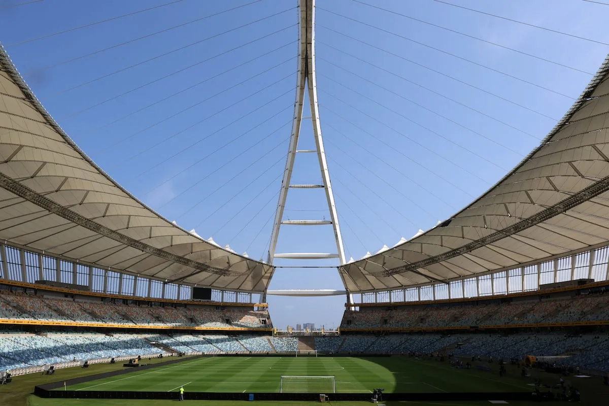 Calm around Moses Mabhida Stadium ahead of MTN8 final between Pirates and Sundowns