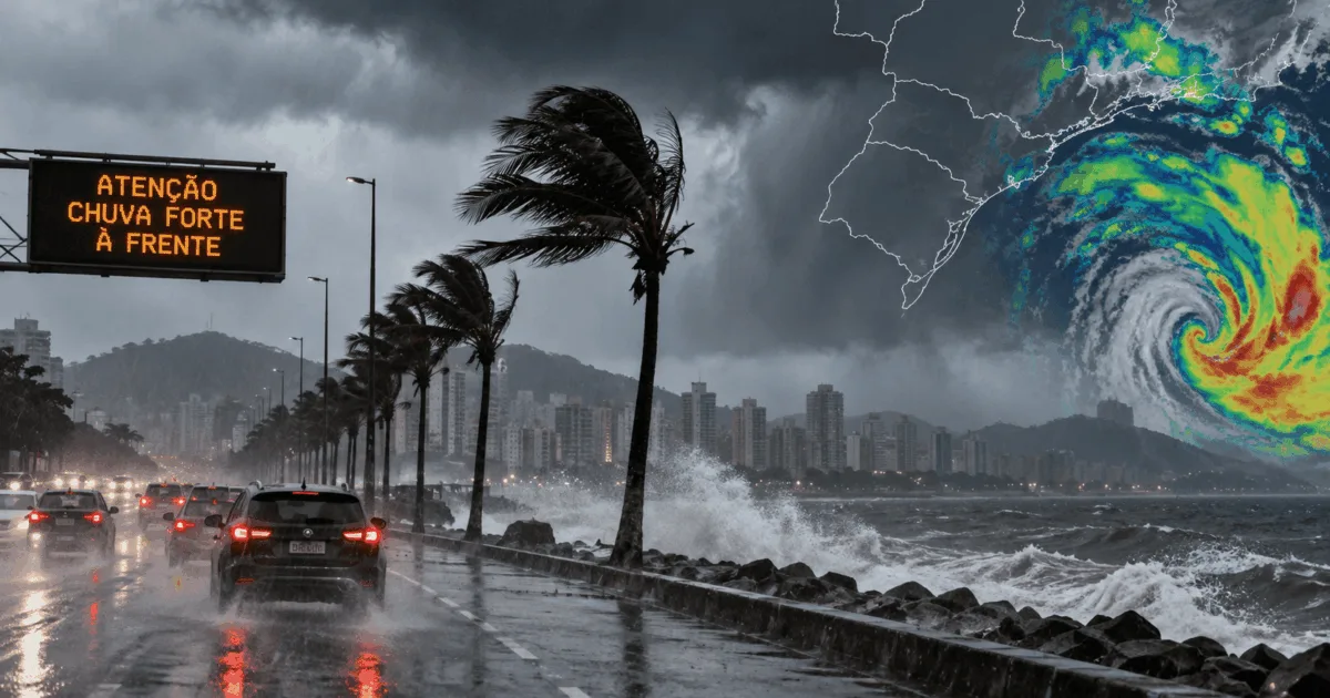 Ciclone traz risco de temporais e chuva forte para cinco estados