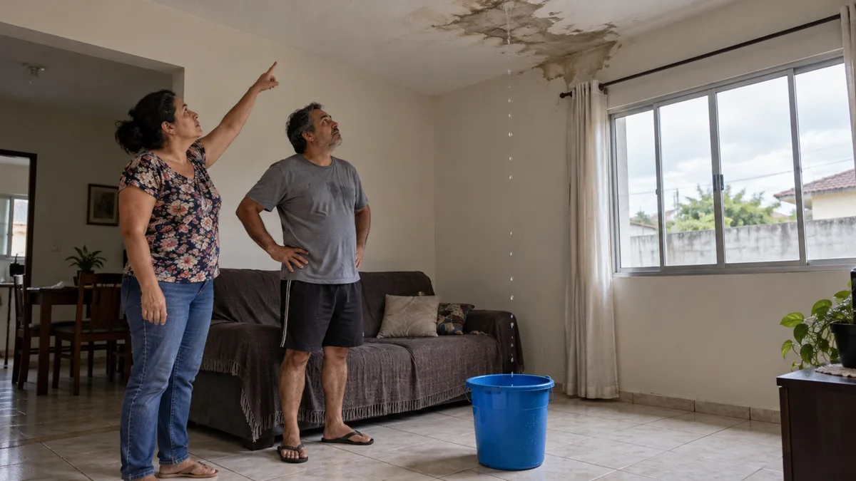Família instala painéis solares no telhado e, na primeira goteira, recebe um orçamento que inclui retirar parte do sistema para alcançar as telhas