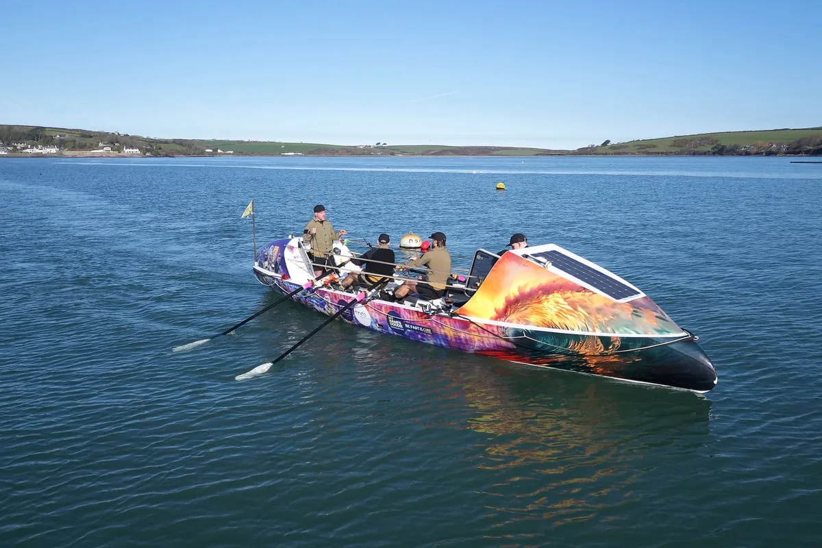 Charity rowers complete circumnavigation of Britain