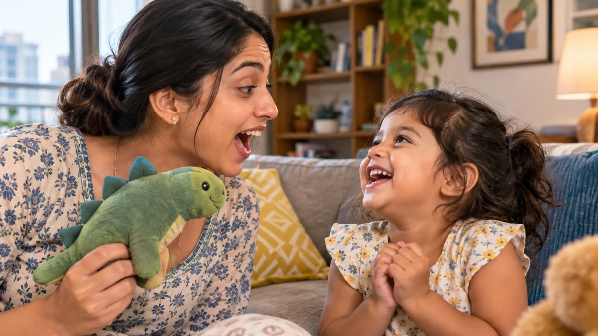 Why children ask you to repeat silly words again and again, says psychology