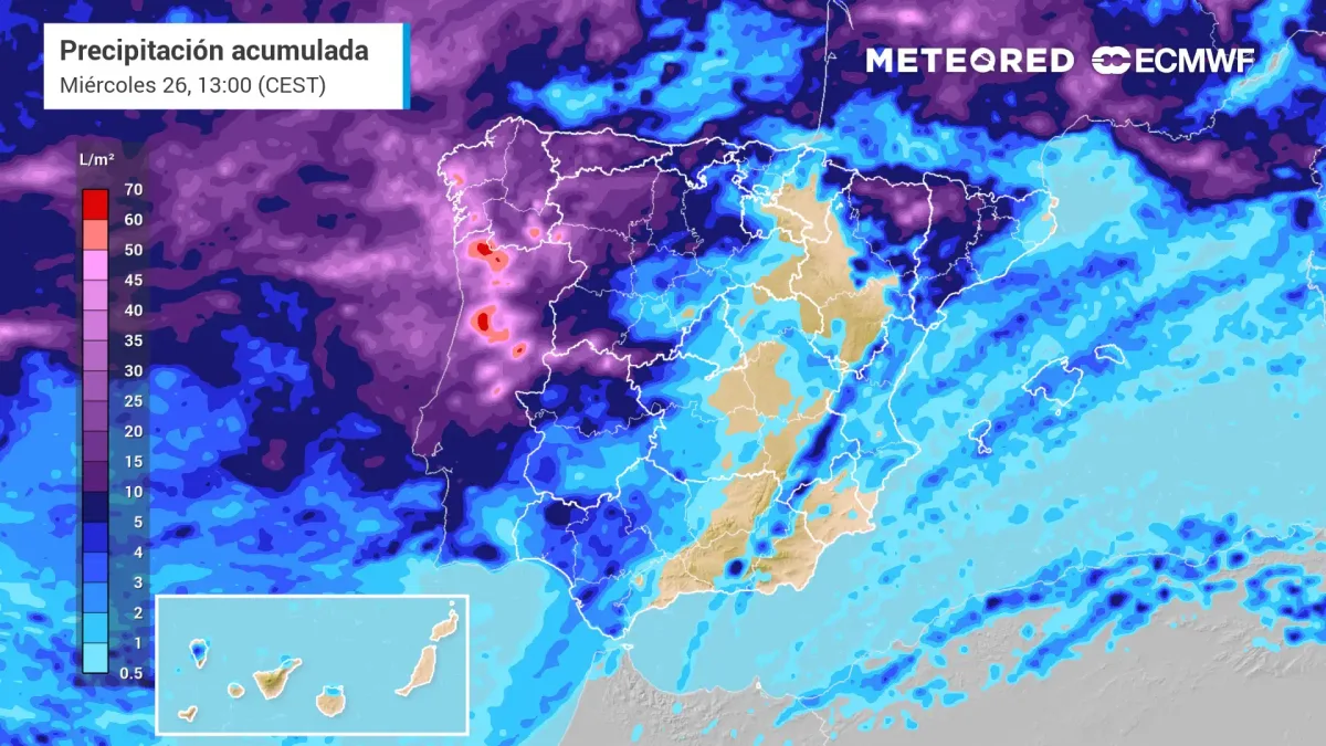 Cambio brusco de tiempo en España: caída de las temperaturas con alertas por tormentas, lluvias y 'rissagas' en nueve comunidades