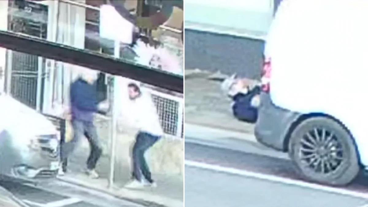 Terrifying moment elderly man allegedly bashed stopping charity bin thief in Mentone, Melbourne