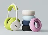 Sick of wearing sweaty headphones after the gym? Beats 360 feature interchangeable cushions that can be swapped in and out in seconds