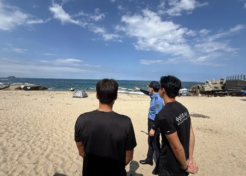 속초해경, 비지정 해변 현장점검…폐장 후 안전관리 강화