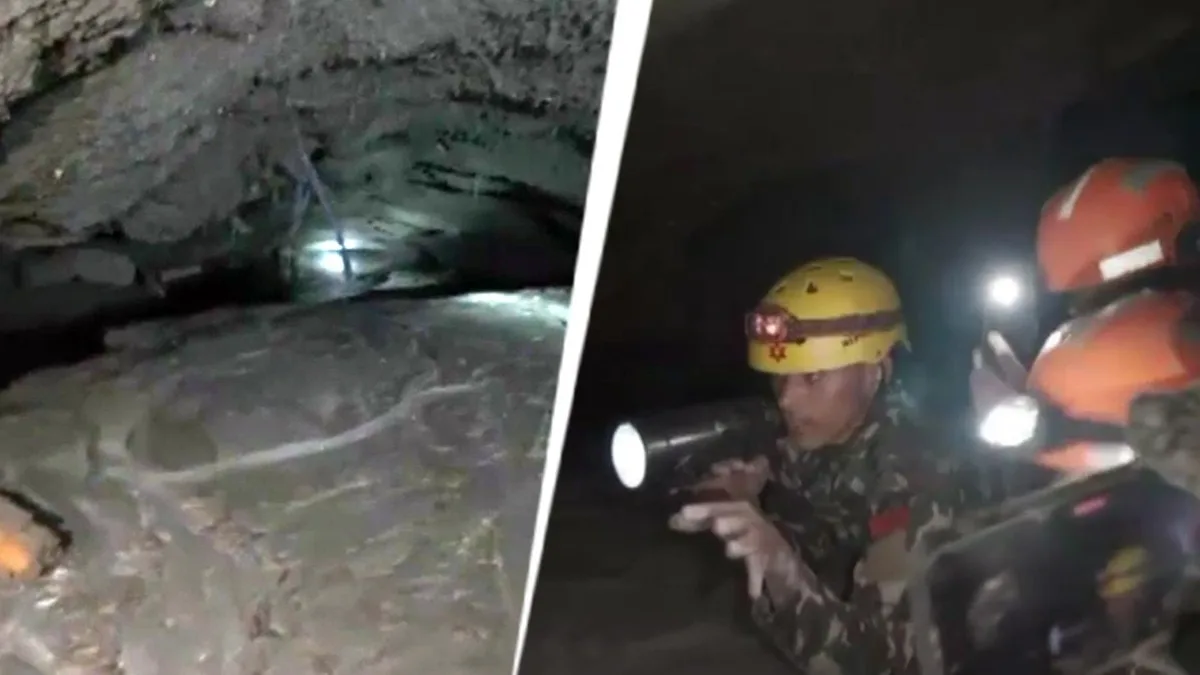Nepal floods trap 93 workers in a tunnel. Thermal drone search draws a blank