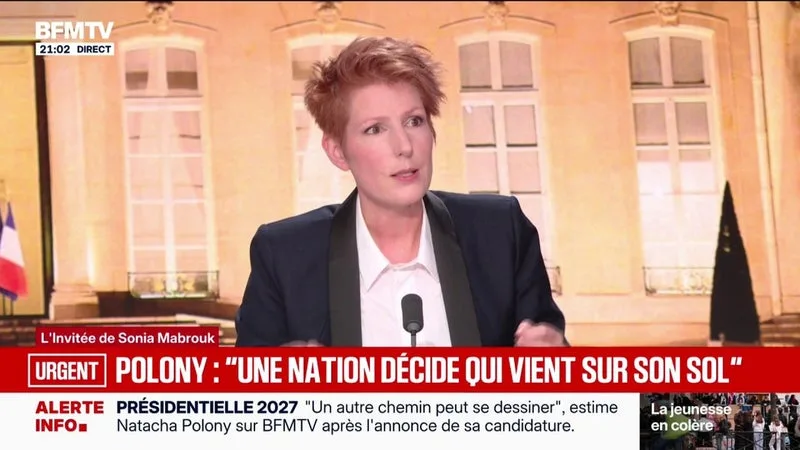 "Le principe d'une nation, c'est qu'elle décide qui vient sur son sol", estime Natacha Polony, candidate à l'élection présidentielle