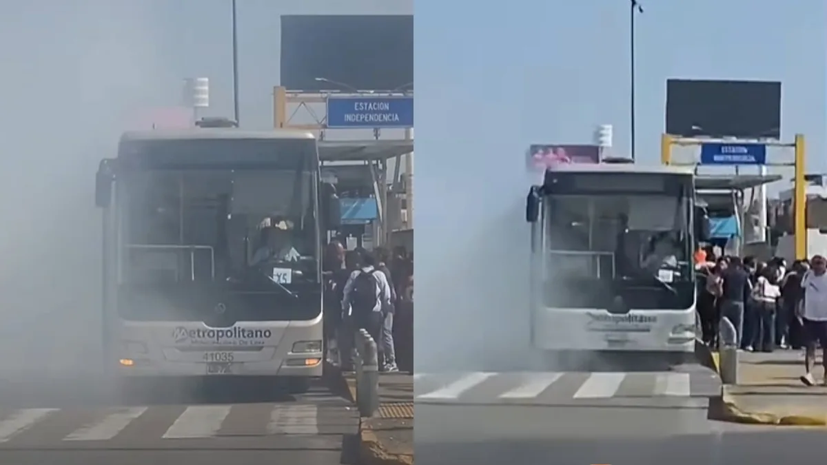 Bus del Metropolitano se llena de humo durante en Independencia: no hubo heridos, pero vuelve a poner bajo la lupa el estado de la flota