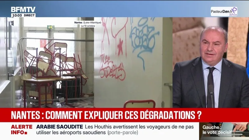 Dégradations à l'université de Nantes: "Rien ne peut justifier un comportement tel que celui-là", condamne Lamri Adoui, président de France Universités