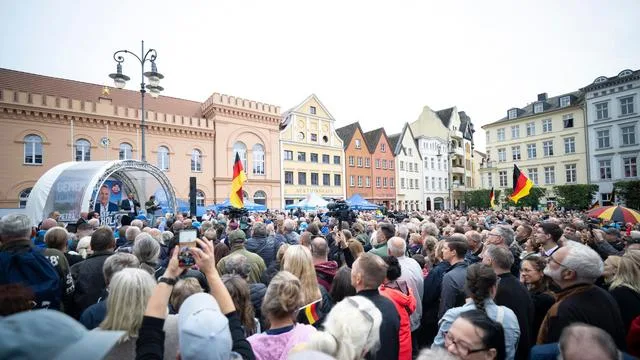 Landtagswahl in MV: Wahlkampfabschluss in MV - AfD hofft auf «blaue Wende»