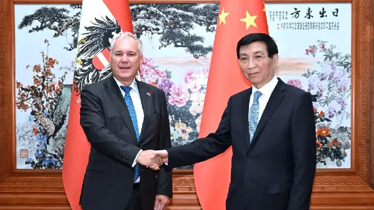 China's top political advisor meets Austrian parliament president