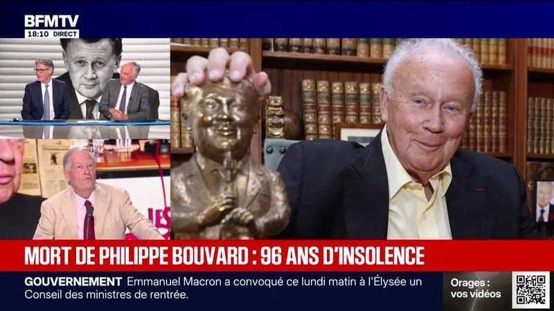 Mort de Philippe Bouvard: l'hommage d'Alain Duhamel