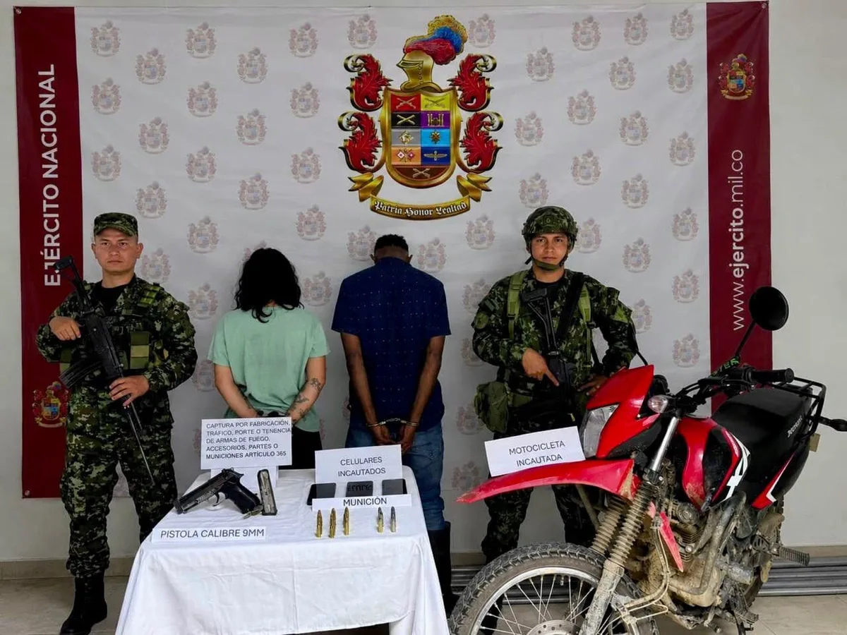 Ejército capturó a dos presuntos integrantes del Clan del Golfo en Gómez Plata, Antioquia