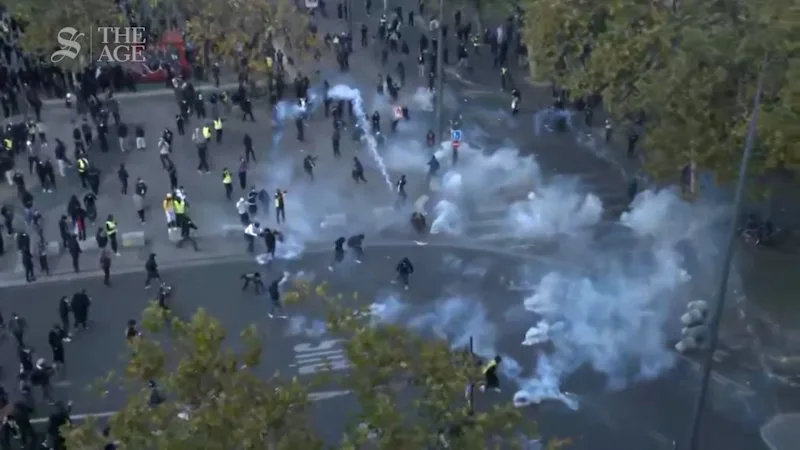 Police and protesters clash in some of France's worst unrest in years
