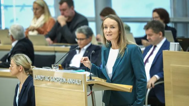 Landtag in Sachsen-Anhalt: Sachsen-Anhalts Landtag beschließt AfD-BSW-Antrag zur Ukraine