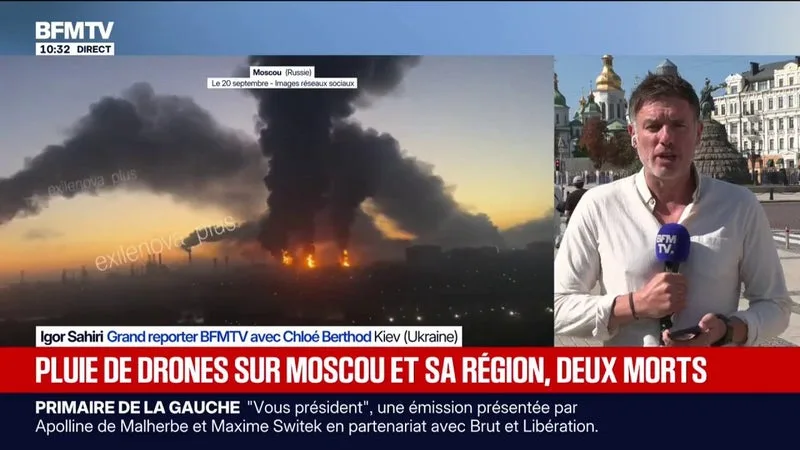 Attaque de drones sur Moscou: au moins deux morts dans les frappes ukrainiennes