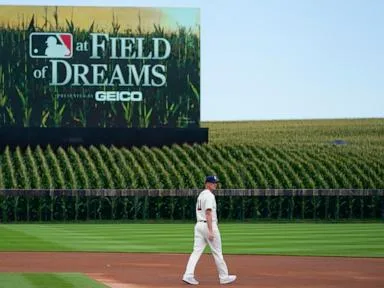 Major League Baseball is back at the Field of Dreams, now in a permanent ballpark amid the corn