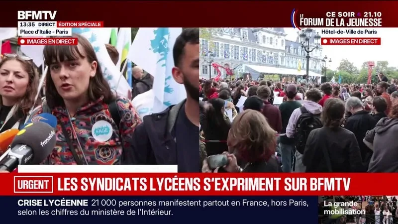 Mobilisation lycéenne et étudiante: "La question du manque de moyen s'empire", craint Suzanne Nijdam de la Fage