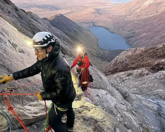 Volunteers rescue man stuck on 10,000ft-high ledge in Sierra Nevada