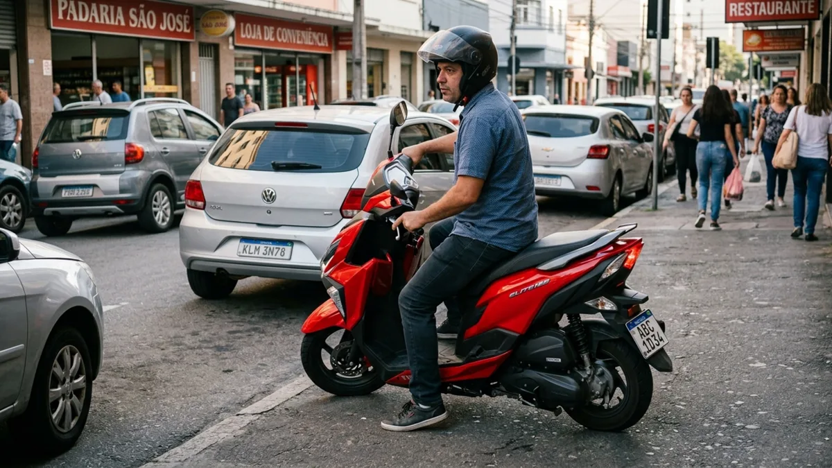 Apenas 100 kg, câmbio automático e tanque de 5,3 litros formam a receita da scooter urbana vendida por R$ 14.440