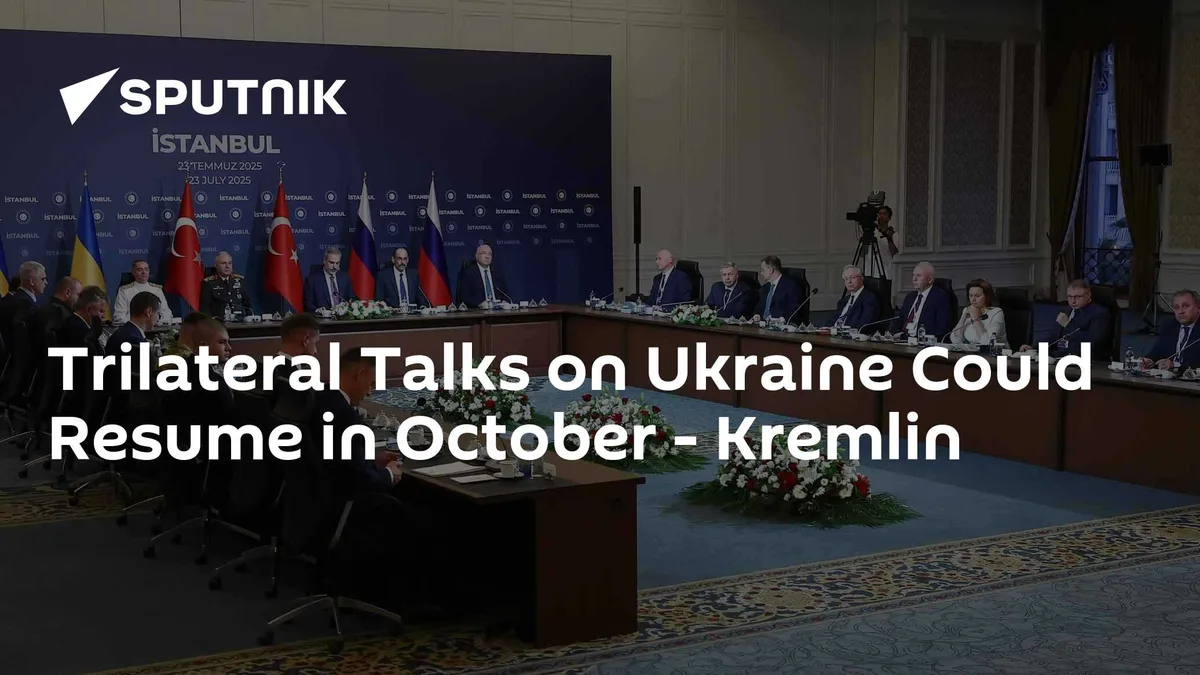 Trilateral Talks on Ukraine Could Resume in October - Kremlin